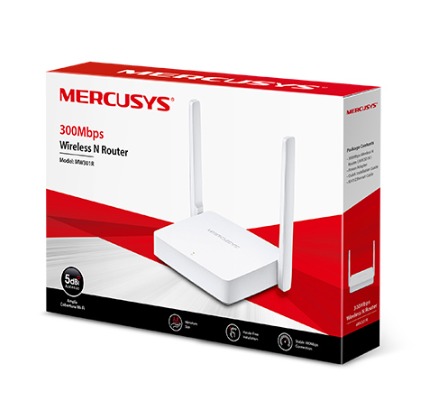 Roteador Mercusys Wireless 300mbps 2 Antenas