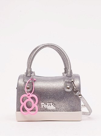 Bolsa Mini Bloom Silver Glitter