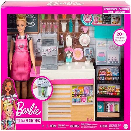 BARBIE COM CENARIO CAFETERIA GMW03