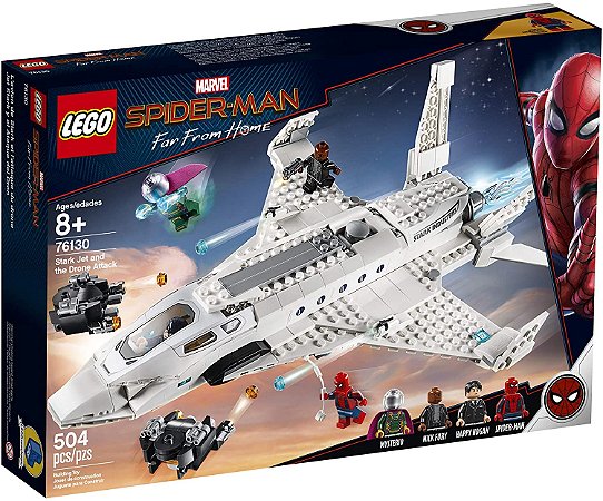 LEGO Marvel - O Aviao a Jato de Stark Ataque do Drone 76130