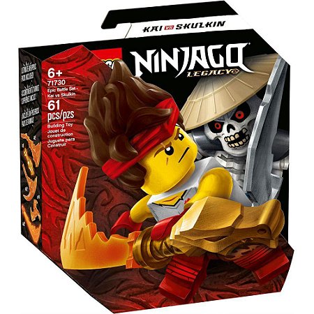LEGO NINJAGO CONJUNTO DE COMBATE EPICO KAI VS SKULKIN 71730