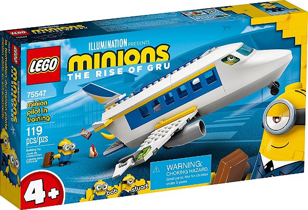 LEGO PILOTO MINION RECEBENDO TREINAMENTO 75547