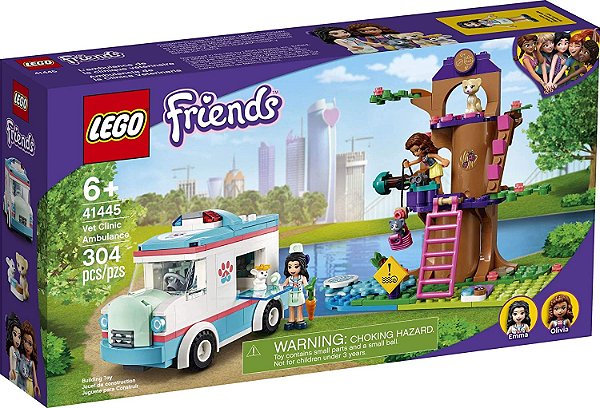 LEGO FRIENDS AMBUL NCIA DA CLINICA VETERIN RIA 41445