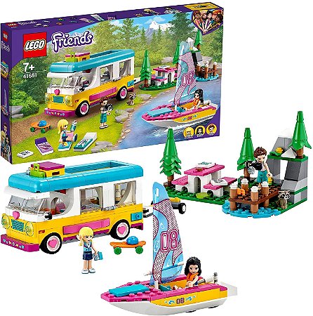 LEGO FRIENDS TRAILER E BARCO A VELA NA FLORESTA 41681