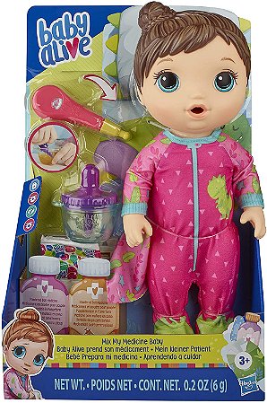 BABY ALIVE APRENDENDO A CUIDAR MORENA E6942
