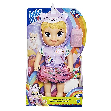 BONECA BABY ALIVE TINYCOR GATINHA LOIRA E9423