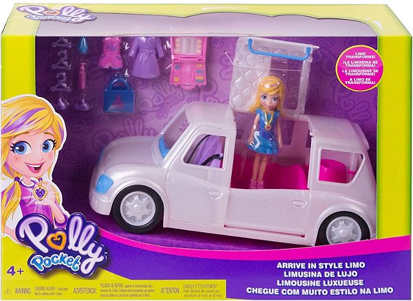 Carrinho Mattel Polly Pocket Limousine Fashion GDM19