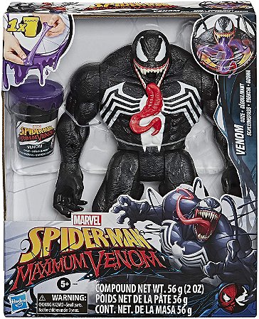BONECO 30CM SPIDER-MAN MAXIMUM VENOM COM SLIME - HASBRO E9001