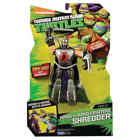 BONECO COM SOM HAND TO HAND TARTARUGAS NINJA SHREDDER BR412 MULTIKIDS