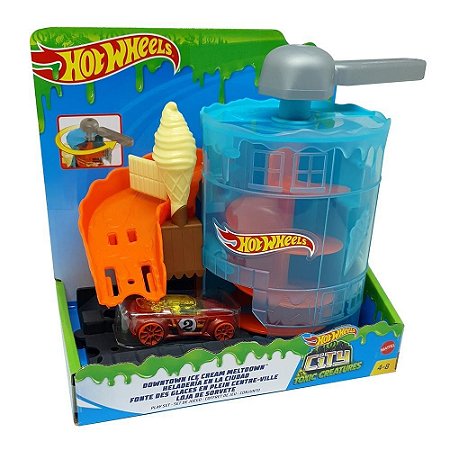 PISTA HOT WHEELS CITY CONJ DOWNTOWN LOJA DE HAMBÚRGUER FMY95 - Star Brink  Brinquedos