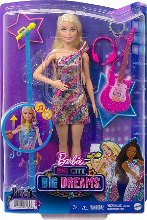 Boneca Barbie  Cantora Malibu Gyj23