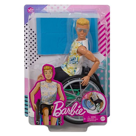 Ken Fashionista Com Cadeira De Rodas Gwx93