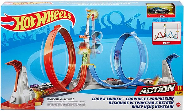 Pista Lançador Expansão Action c/ Carrinho - Hot Wheels - Mattel