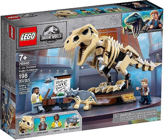 LEGO EXPOSICAO DE FOSSIL DO DINOSSAURO T.REX 76940