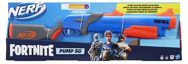 Lançador Nerf Fortnite Pump SG, com Câmara de Recarga e 4 Dardos Oficiais - F0318 - Hasbro