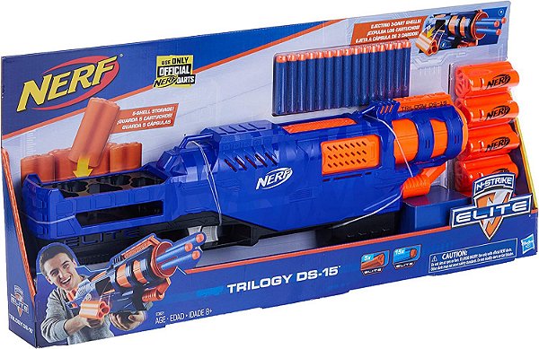 LANÇADOR NERF ELITE TRILOGY DS15 E3821 HASBRO