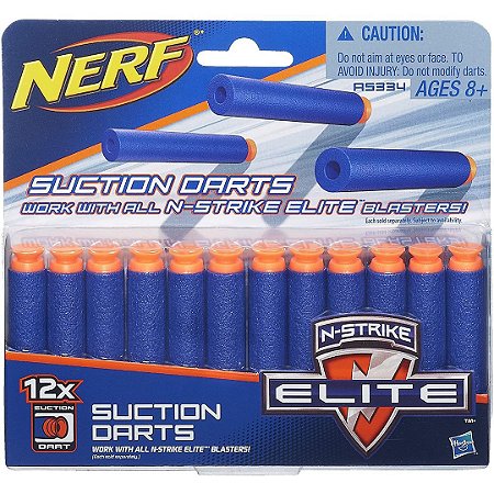 REFIL NERF EL 12 DARDOS SUCCAO A5334