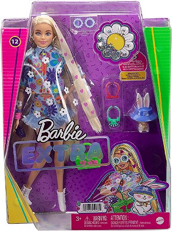 BONECA EXTRA BARBIE E ANIMAL ESTIMAÇÃO HDJ45