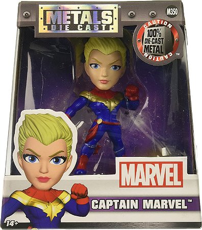 BONECA METAL DIE CAST MARVEL CAPTAIN MARVEL  4" DTC 4028