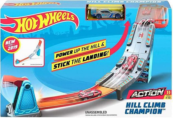 Pista e Veículo Hot Wheels Campeonato para Topo-GBF83-Mattel