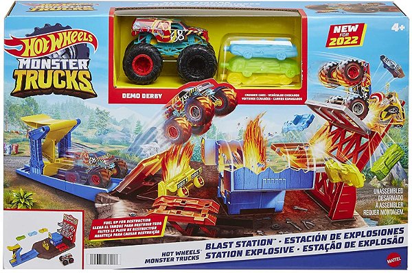 Hot Wheels Monster Trucks Estação de Explosão - Mattel HFB12