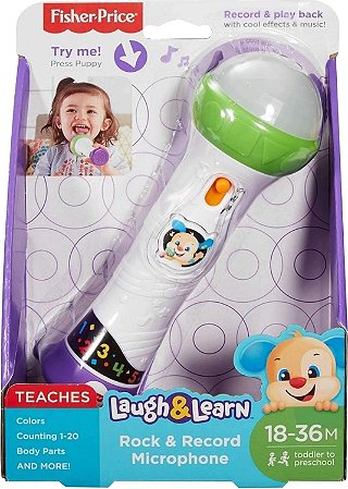 Microfone Aprender e Brincar Fisher Price - Mattel FBR74