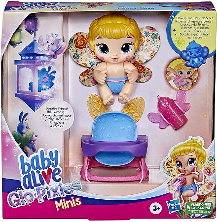 Baby Alive Glo Pixies Minis Honey Rose - Hasbro F3651