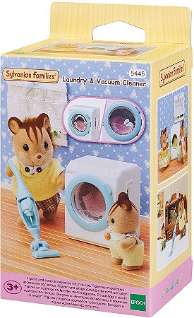 Sylvanian Families Máquina de Lavar Roupa e Aspirador Epoch 5445