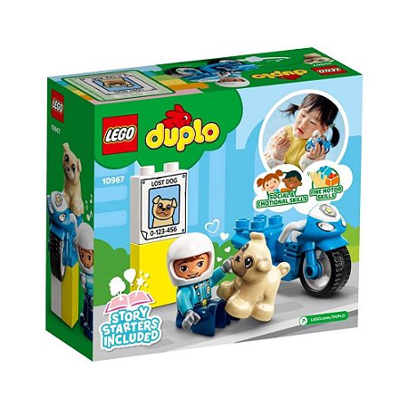 LEGO DUPLO MOTOCICLETA DA POLICIA 10967
