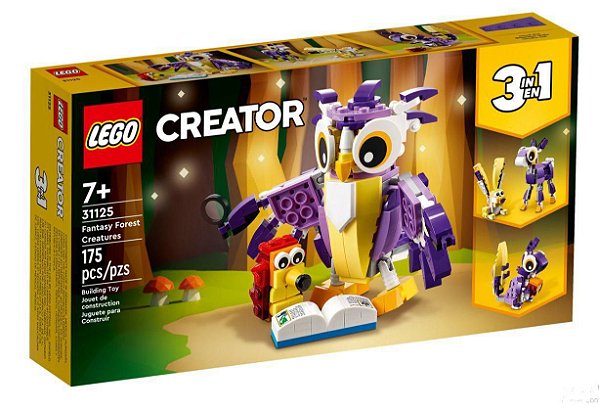 LEGO CREATOR  CRIATURAS DA FLORESTA DA FANTASIA 31125