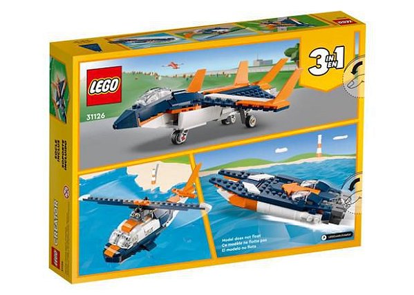 LEGO CREATOR JATO SUPERSÔNICO 31126