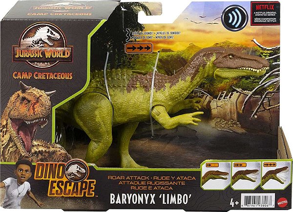 Dinossauro Jurassic World Ruge Ataca Baryonyx Limbo Mattel GWD12