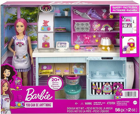 Boneca Barbie Playset de Confeitaria para decorar Mattel HGB73