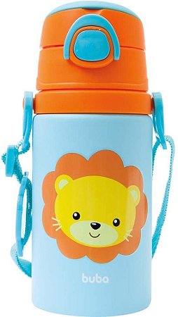 GARRAFA DE ALUMINIO ANIMAL FUN LEÃO  BUBA 12115