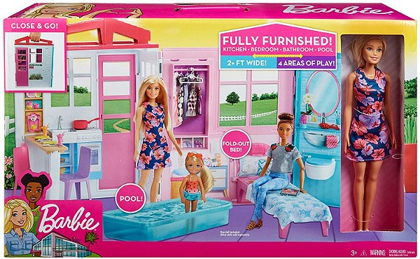 Barbie Casa Glam com Boneca Mattel FXG55