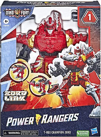 Power Rangers Dino Fury T-Rex Champion Zord Hasbro F1398