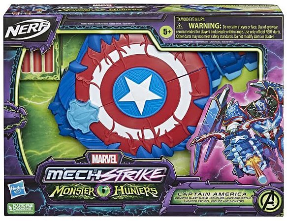 Nerf Monster Hunter Capitão América Hasbro F4377