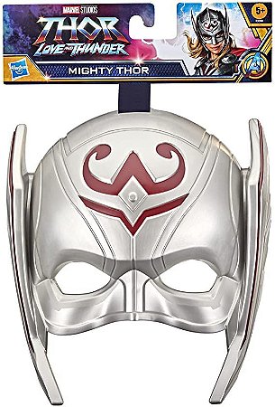 Máscara Marvel Love and Thunder com Tira Ajustável Mighty Thor Hasbro F3358