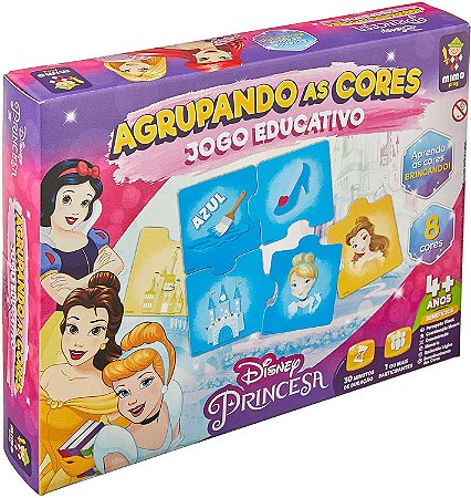 Jogo Educativo Princesas  Agrupando as Cores Mimo 2020