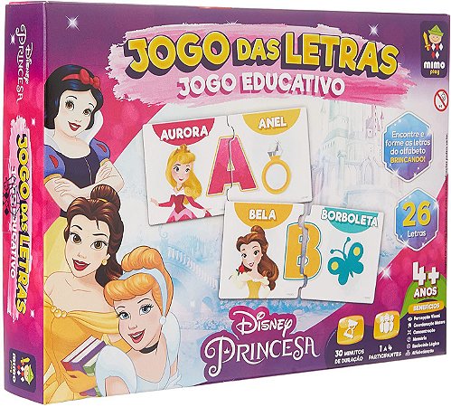 Jogo Educativo Princesas Jogo das Letras Mimo 2023 - Star Brink Brinquedos