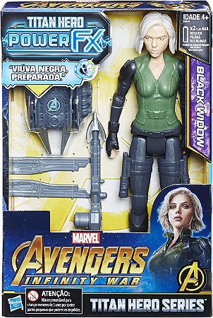 Boneco AVG Guerra Infinita Power Fx Viúva Negra Hasbro E0614