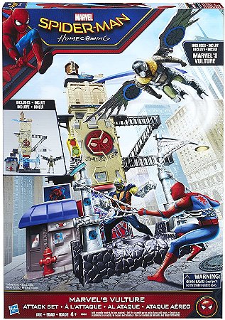 Playset Homem Aranha e Abutre Ataque Aéreo Hasbro B9692
