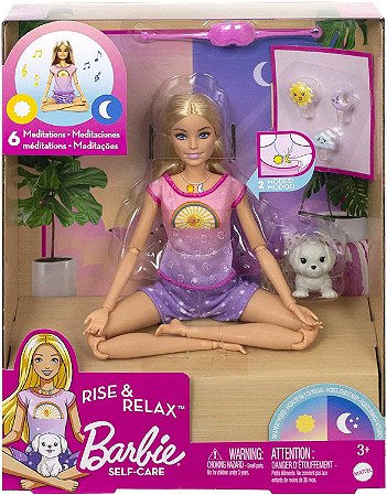 Boneca Barbie Medite Comigo Dia e Noite Mattel HHX64