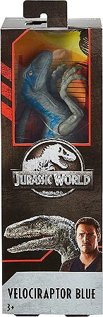 Boneco Jurassic World Velociraptor Blue Mattel FNY41