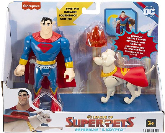 Fisher Price Boneco Krypto & Superman Mattel HGL02