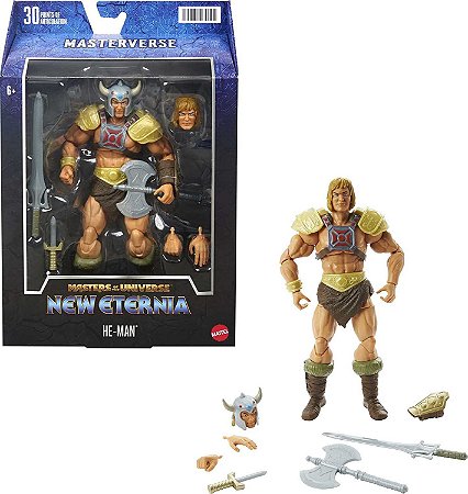 Boneco Masters of the Universe New Eternia Viking He-Man Mattel HDR37
