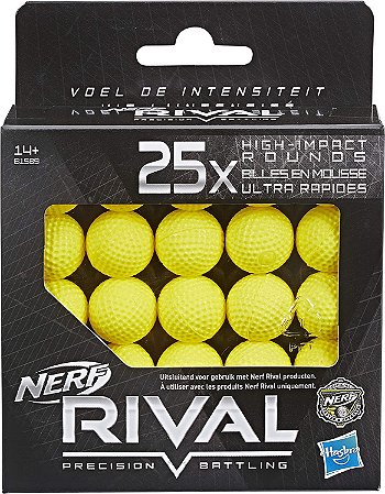 Refil Nerf Rival Com 25 Projéteis B1589 Hasbro