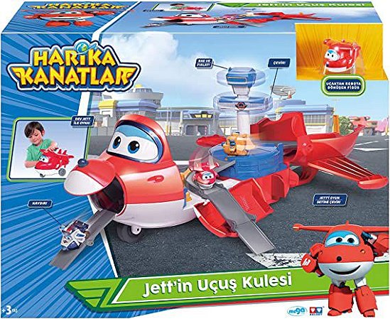 Super Wings Playset Torre de Decolagem do Jett 2 em 1  Fun 8341-7