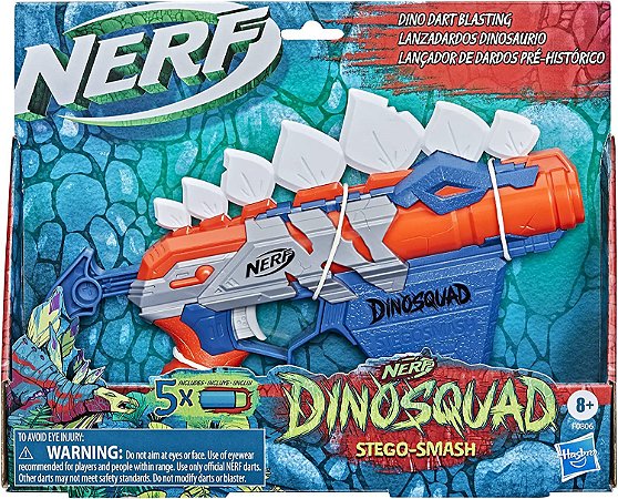 Nerf Lança Dardos Dino Stego-Smash Hasbro F0806