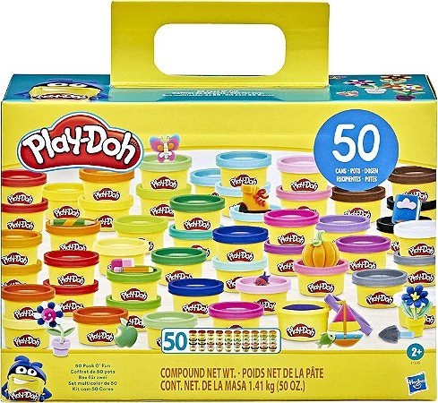 Massinha Play Doh Kit com 50 Potes de Massinha F1535 Hasbro